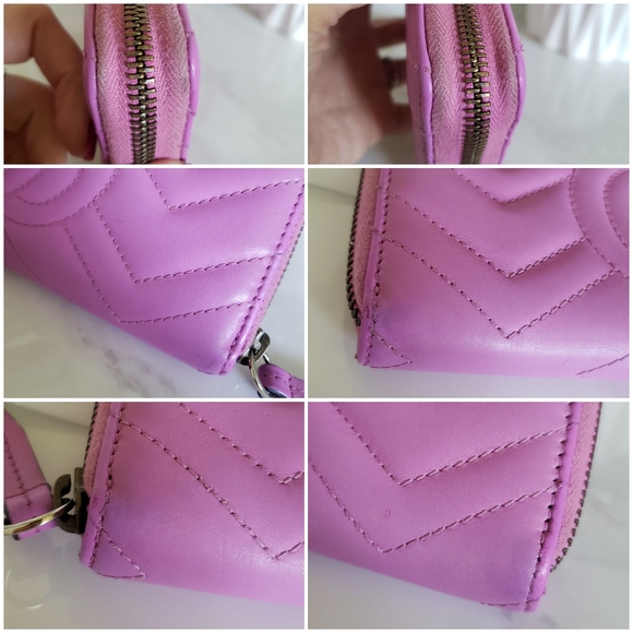 **SOLD** Authentic Pre-owned Gucci Marmont Zip Around Continental Wallet - Picture 8 of 14